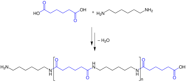 https://upload.wikimedia.org/wikipedia/commons/thumb/3/34/CondensationPolymerization_Nylon.svg/640px-CondensationPolymerization_Nylon.svg.png